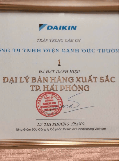 Đại lý bán hàng xuất sắc Hải Phòng